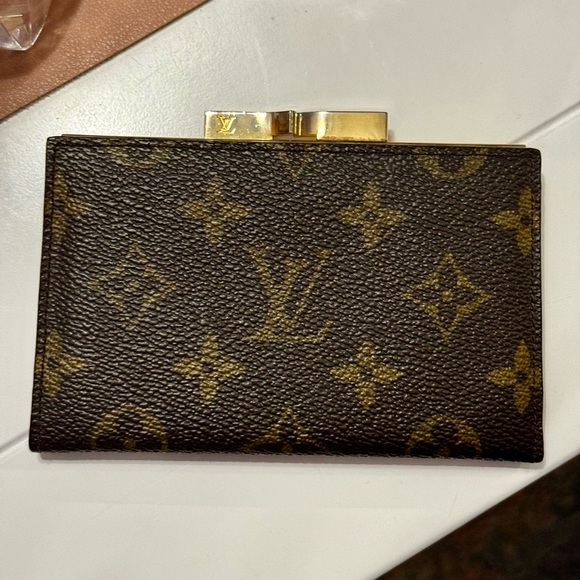Rare Vintage Louis Vuitton Kisslock Card/ Coin Wallet - Picture 2 of 6